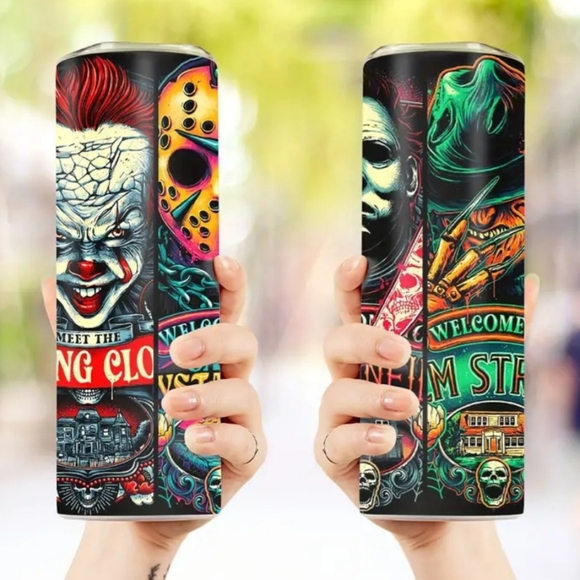 Halloween horror 20 oz tumbler - Picture 4 of 4